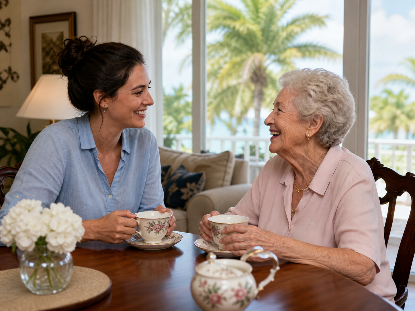 Companion Services in Palm Beach County Home Care Services 4 QualCare Nursing offers Companion Services in Palm Beach County with emotional support, outings, conversation, reminders, and daily care.
