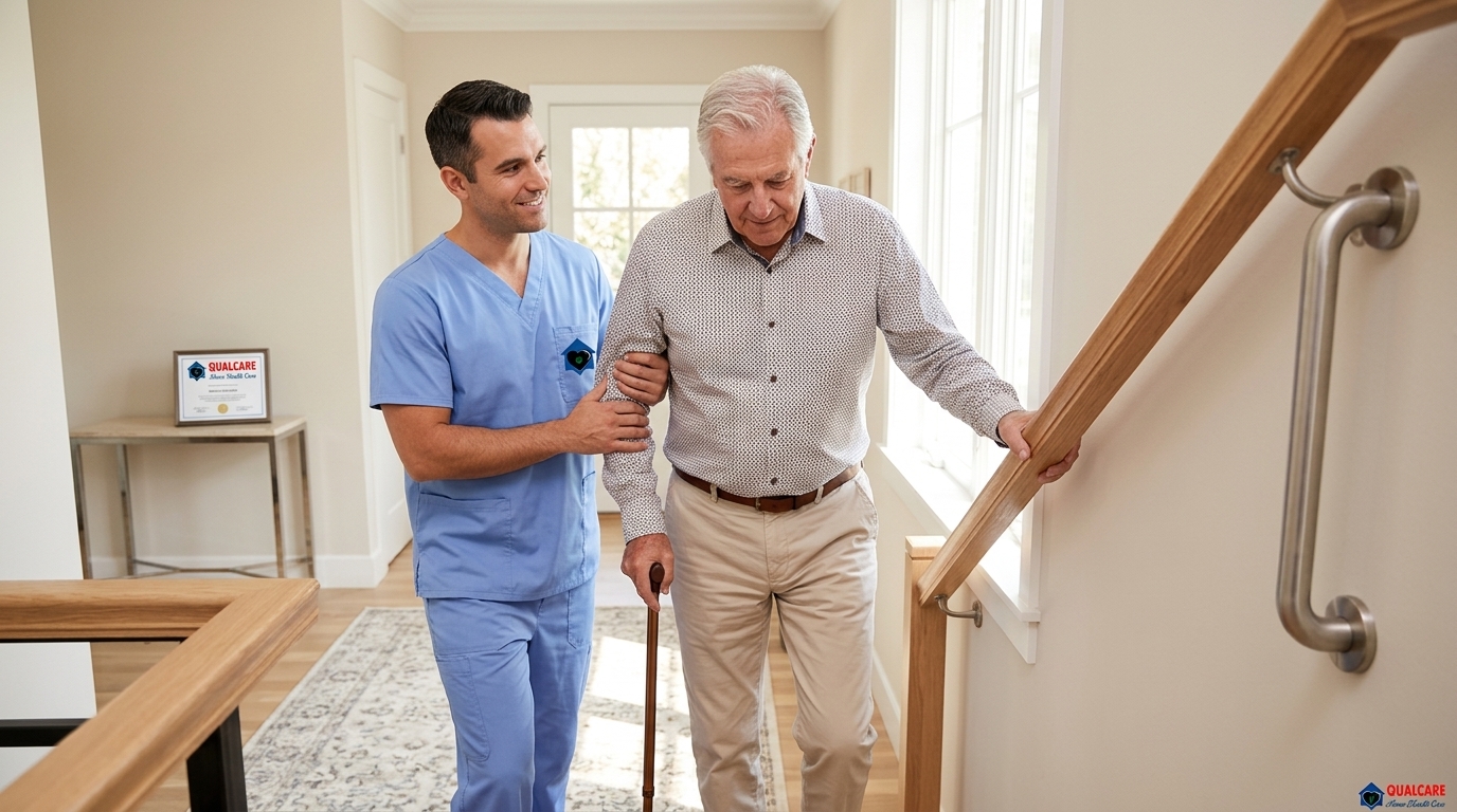 Know the right time to hire a Florida Caregiver. Qualcare Nursing delivers reliable senior home care for dignity, safety & peace of mind.