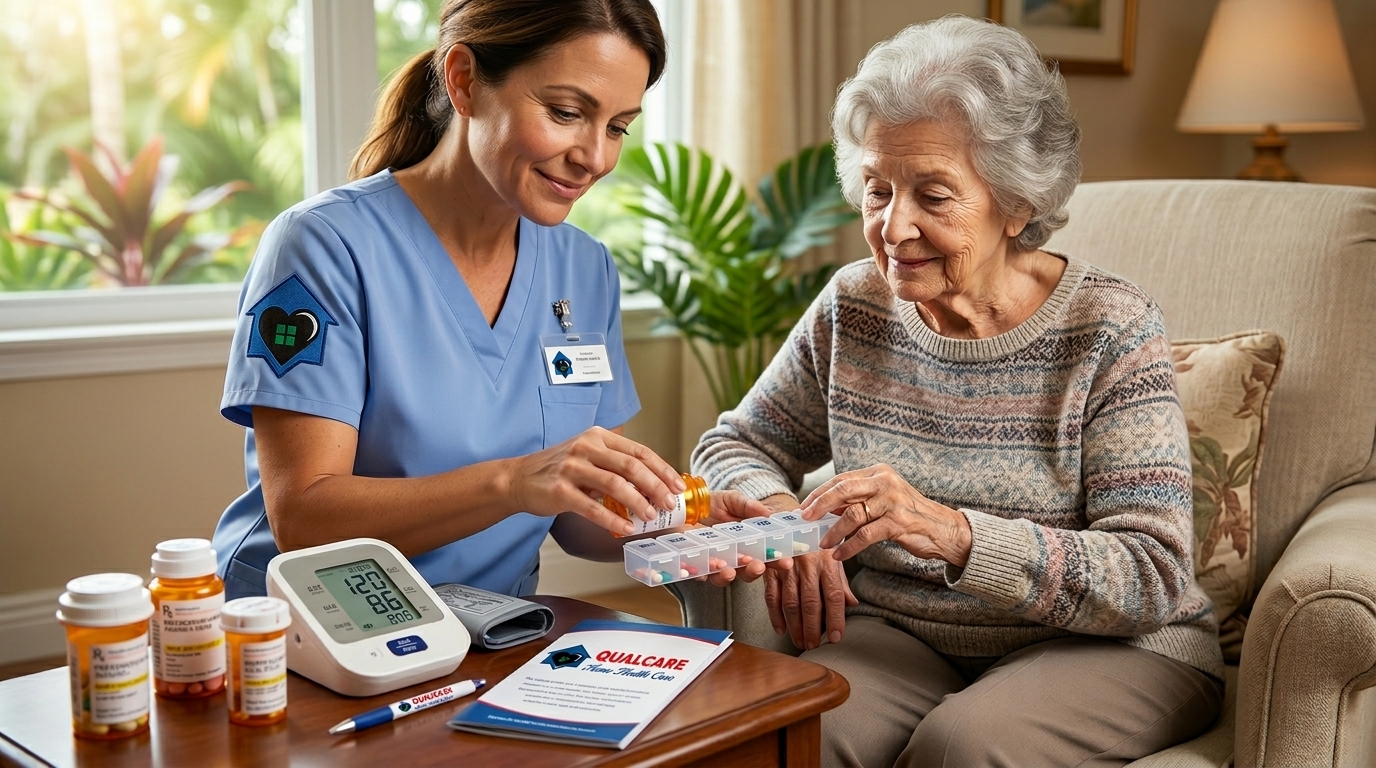 Qualcare Nursing delivers complete Senior Home Care FL — personal care, meal prep, memory support & skilled nursing all in one place.