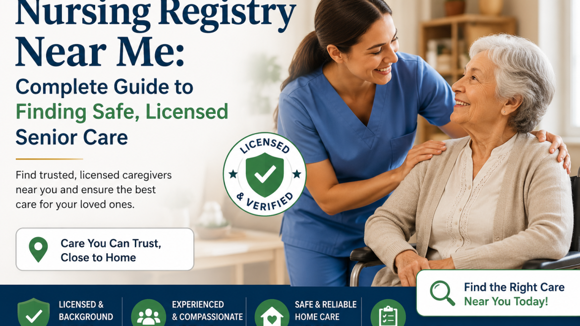 Nursing Registry Near Me: Complete Guide to Finding Safe, Licensed Senior Care